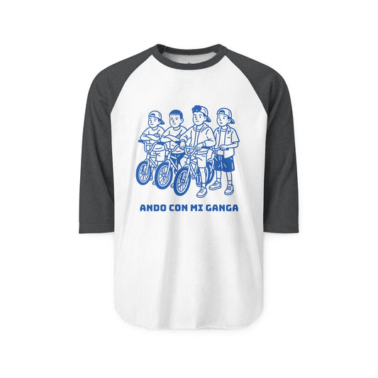 'ANDO CON LA GANGA' Unisex Three-Quarter Sleeve Raglan Shirt