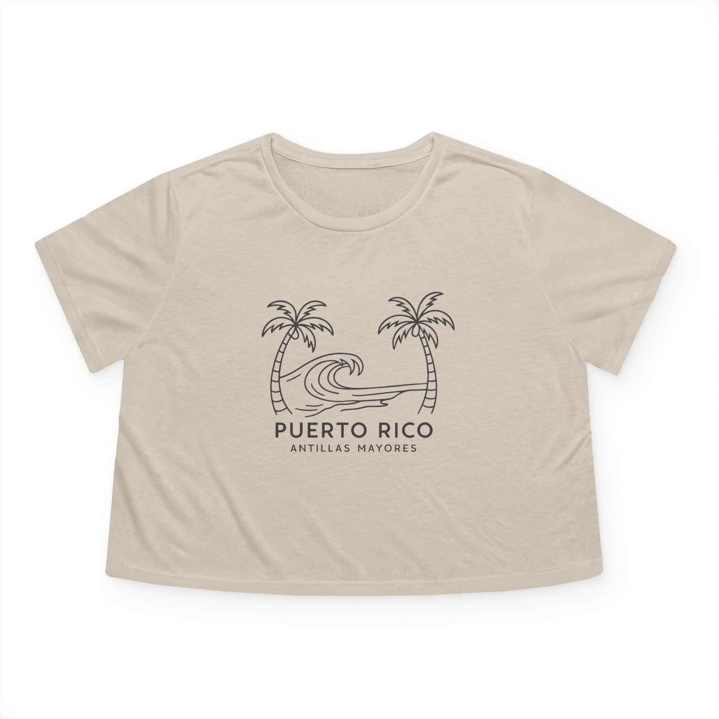 Puerto Rico Antillas Mayores - Flowy Cropped Tee