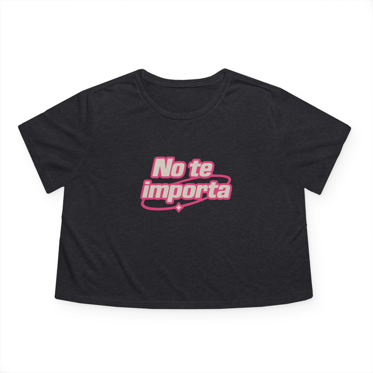 No te importa Y2K - Flowy Cropped Tee