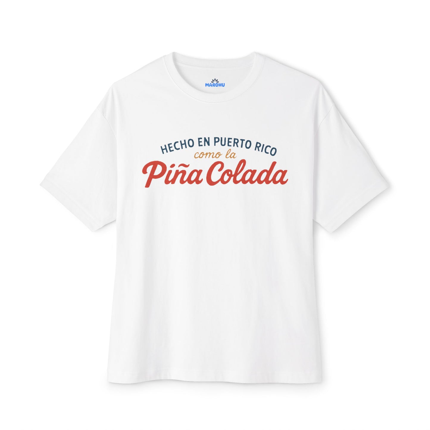 Puerto Rico Piña Colada Tee - Oversized Boxy Light T-shirt