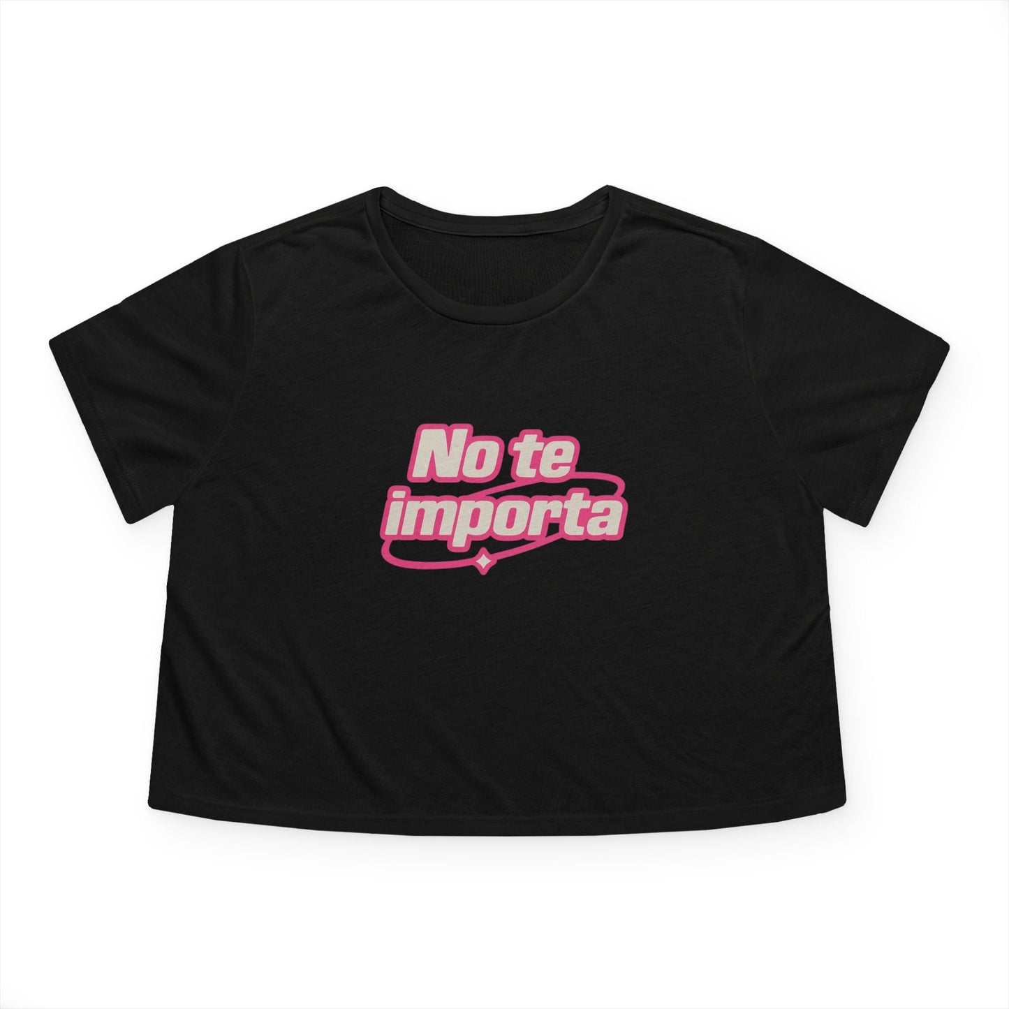No te importa Y2K - Flowy Cropped Tee