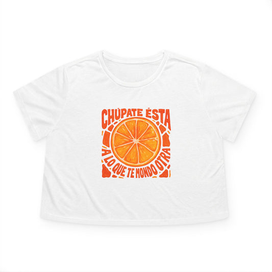 Chupatela la china - Flowy Cropped Tee