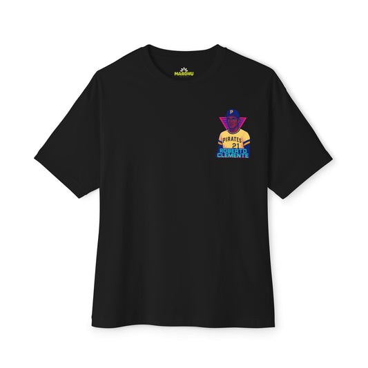 Roberto Clemente Neon Cosmo : Oversized Lightweight Tee
