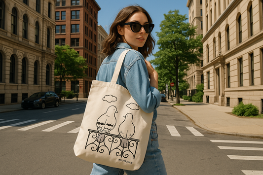 Las palomas tote bag