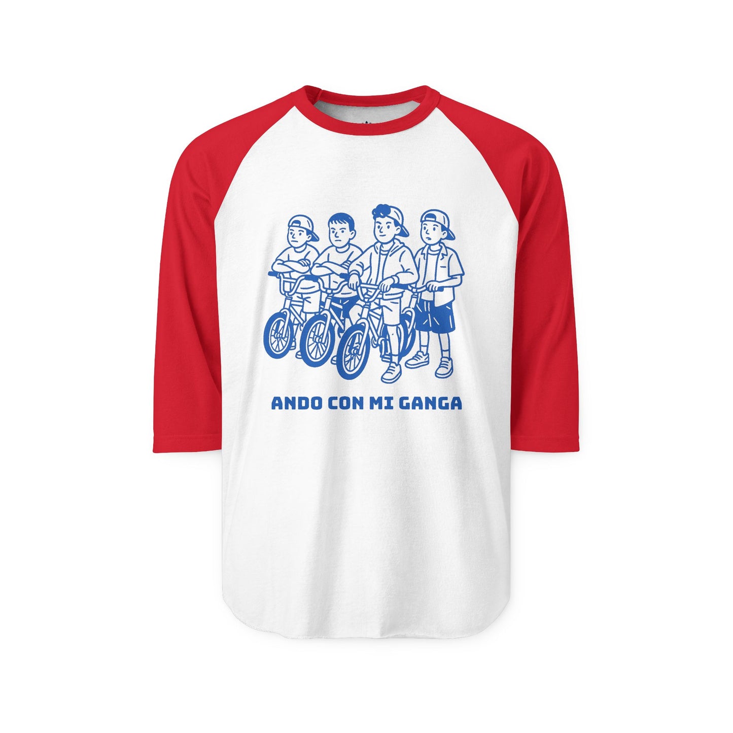 'ANDO CON LA GANGA' Unisex Three-Quarter Sleeve Raglan Shirt