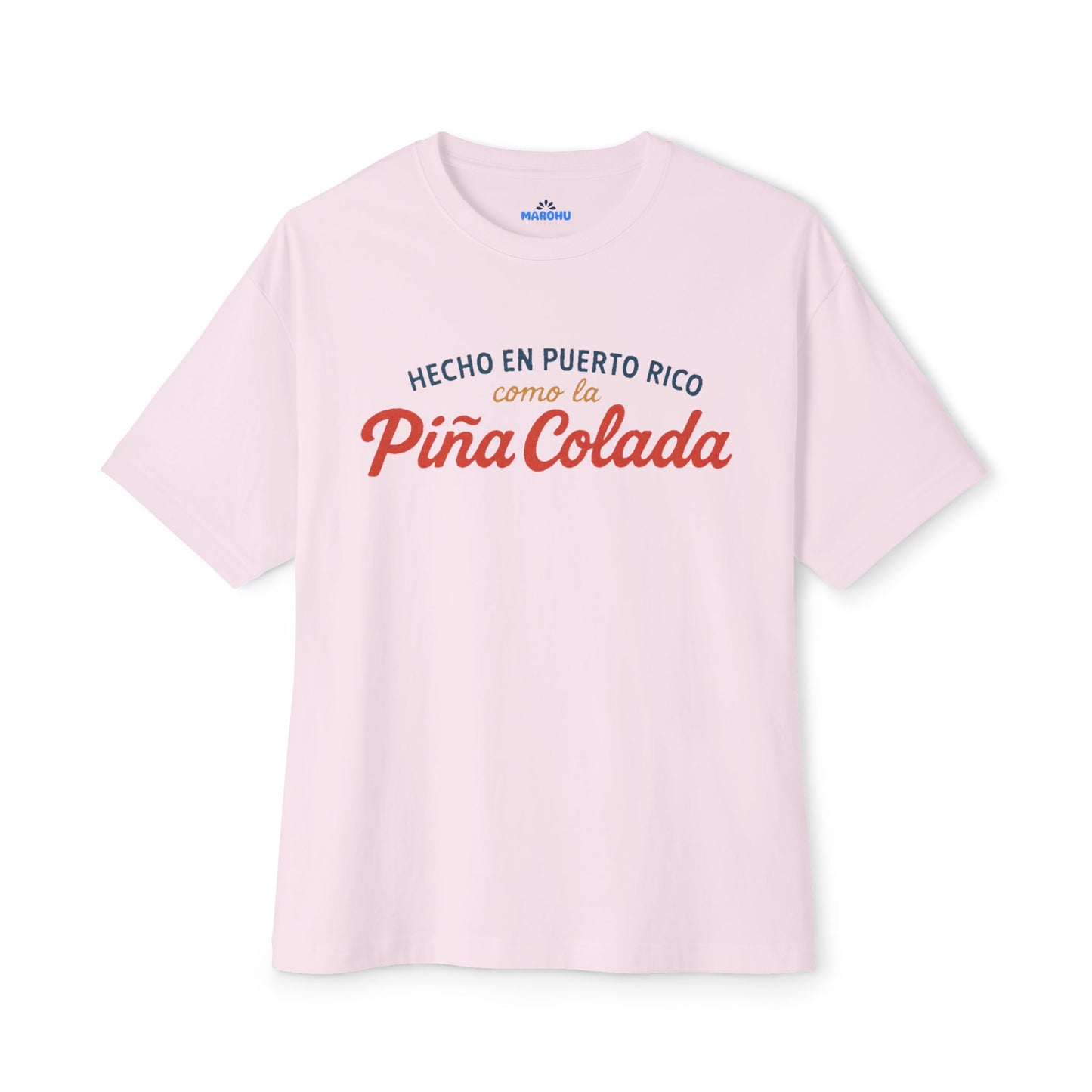 Puerto Rico Piña Colada Tee - Oversized Boxy Light T-shirt