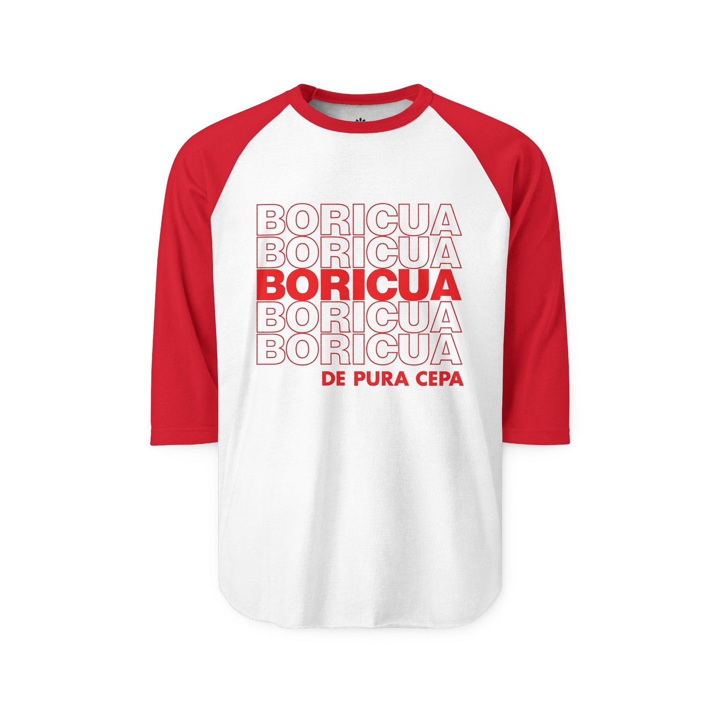 Boricua De Pura Cepa - Unisex 3/4 Sleeve Raglan Shirt