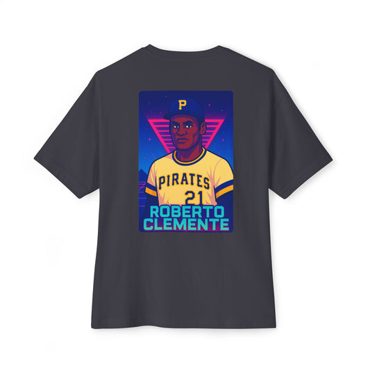 Roberto Clemente Neon Cosmo : Oversized Lightweight Tee