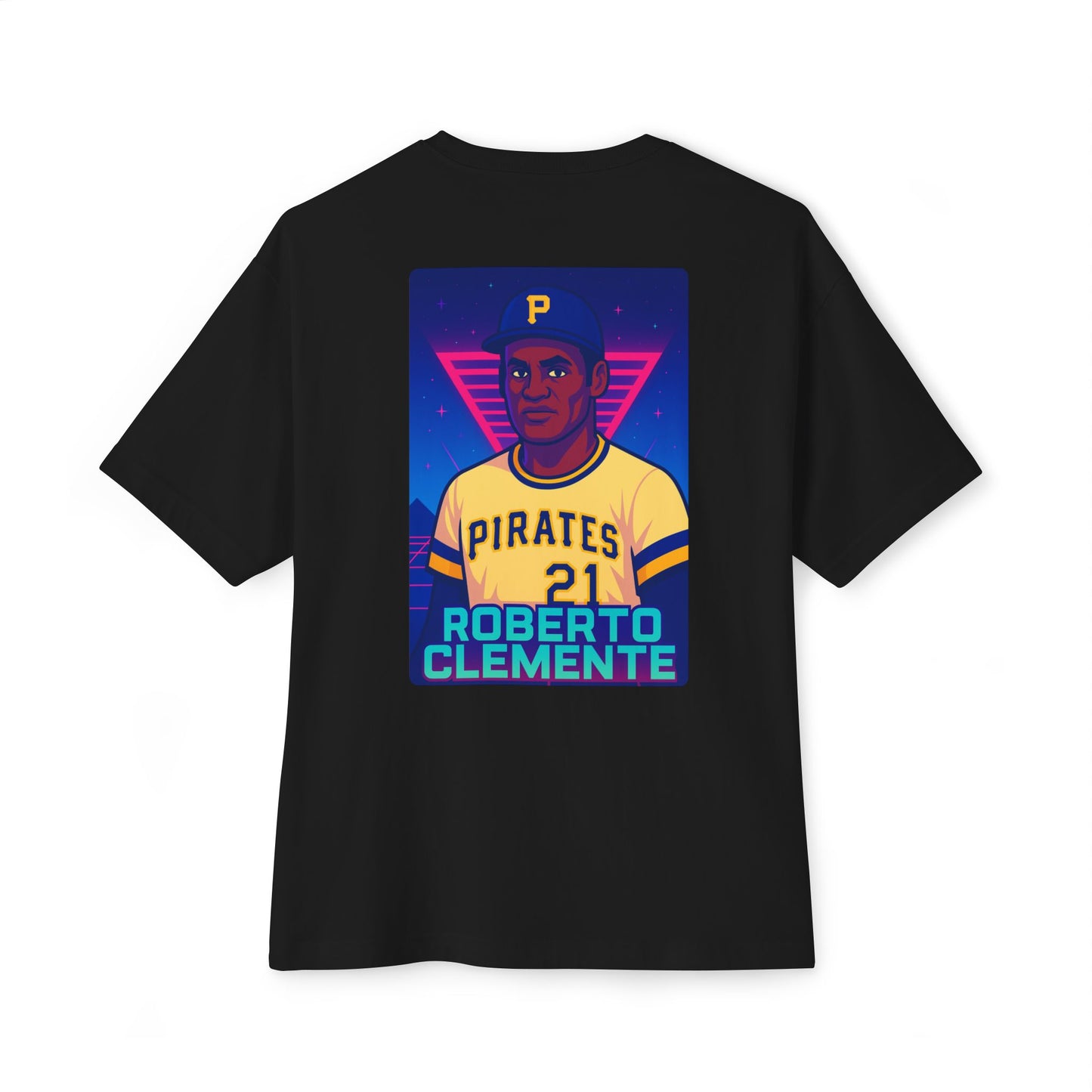Roberto Clemente Neon Cosmo : Oversized Lightweight Tee