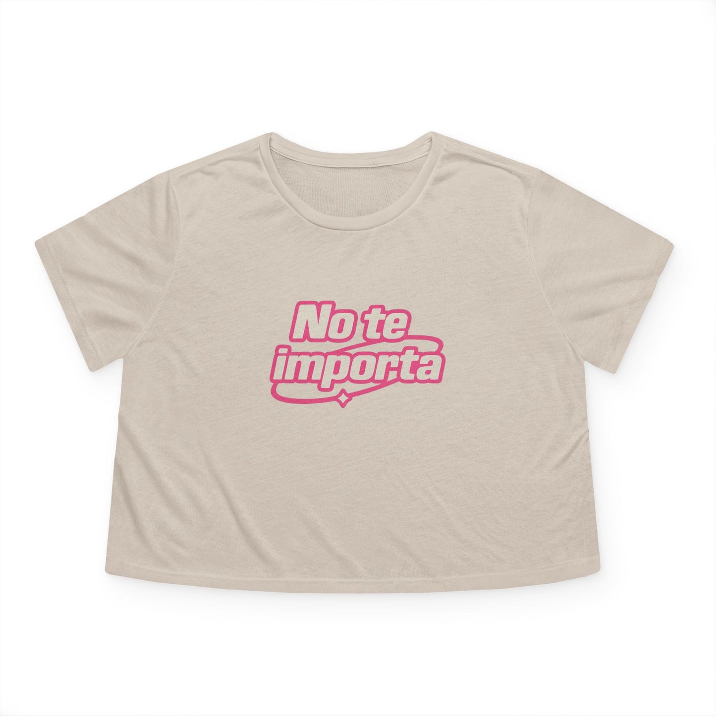 No te importa Y2K - Flowy Cropped Tee