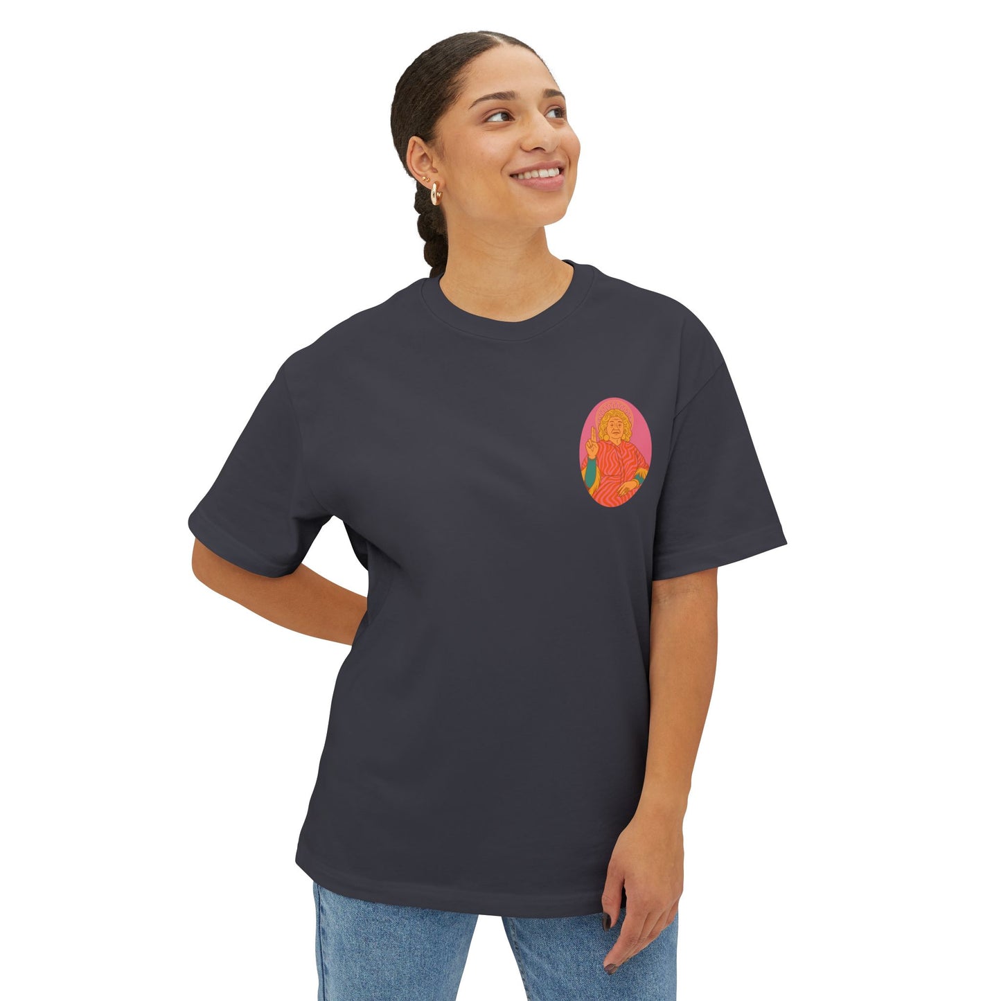 In toñita we trust [Ovalo] : Oversized Lightweight T-shirt