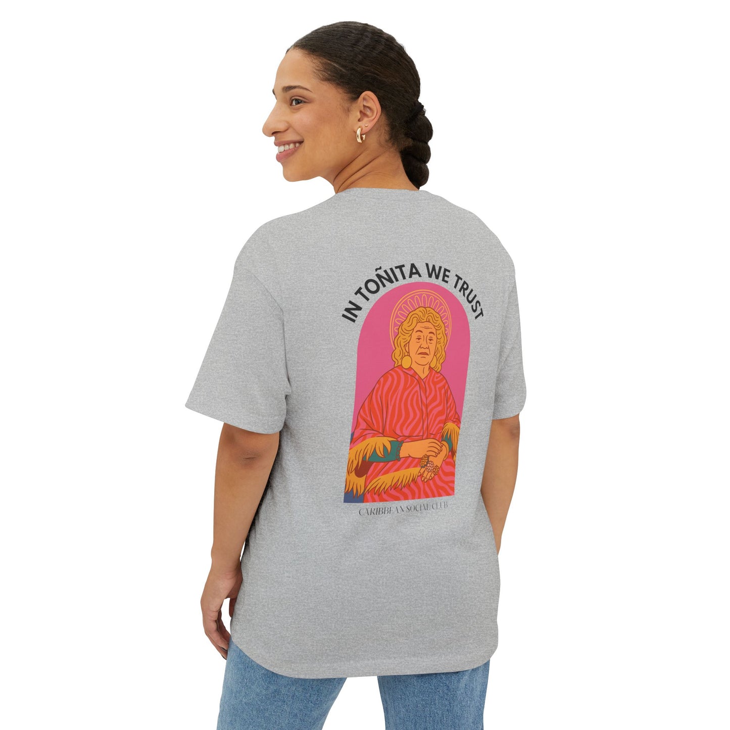In toñita we trust [Ovalo] : Oversized Lightweight T-shirt