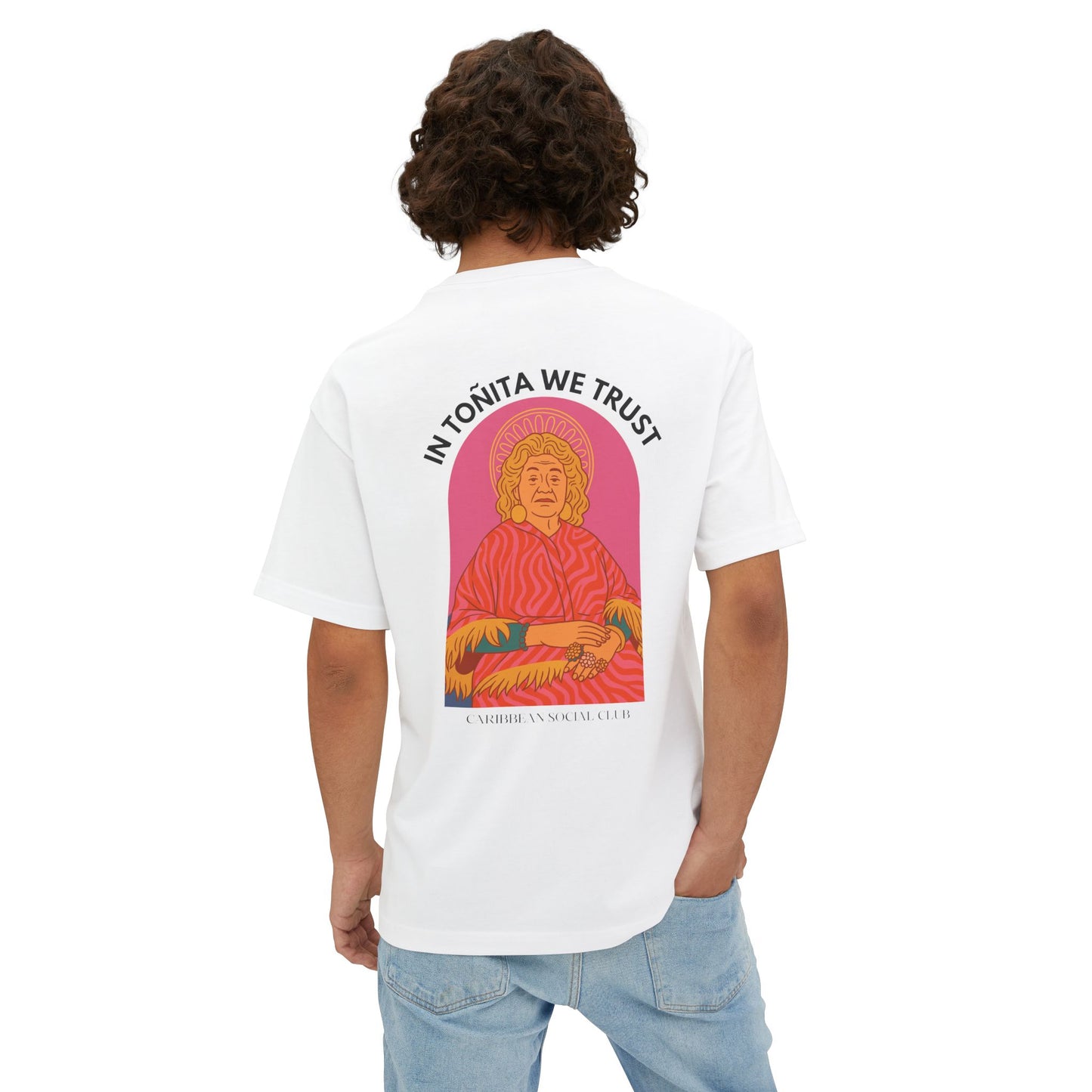 In toñita we trust [Ovalo] : Oversized Lightweight T-shirt